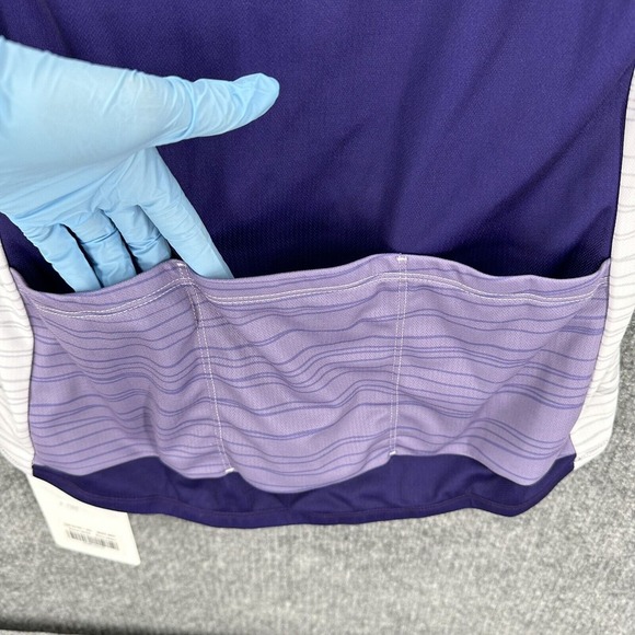 Pearl Izumi Cycling Jersey Shirt Womens‎ M 1/2 Zip Pockets Purple Multi New - Picture 7 of 14